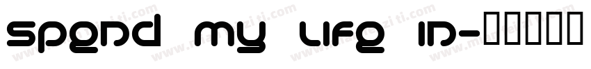spend my life in字体转换